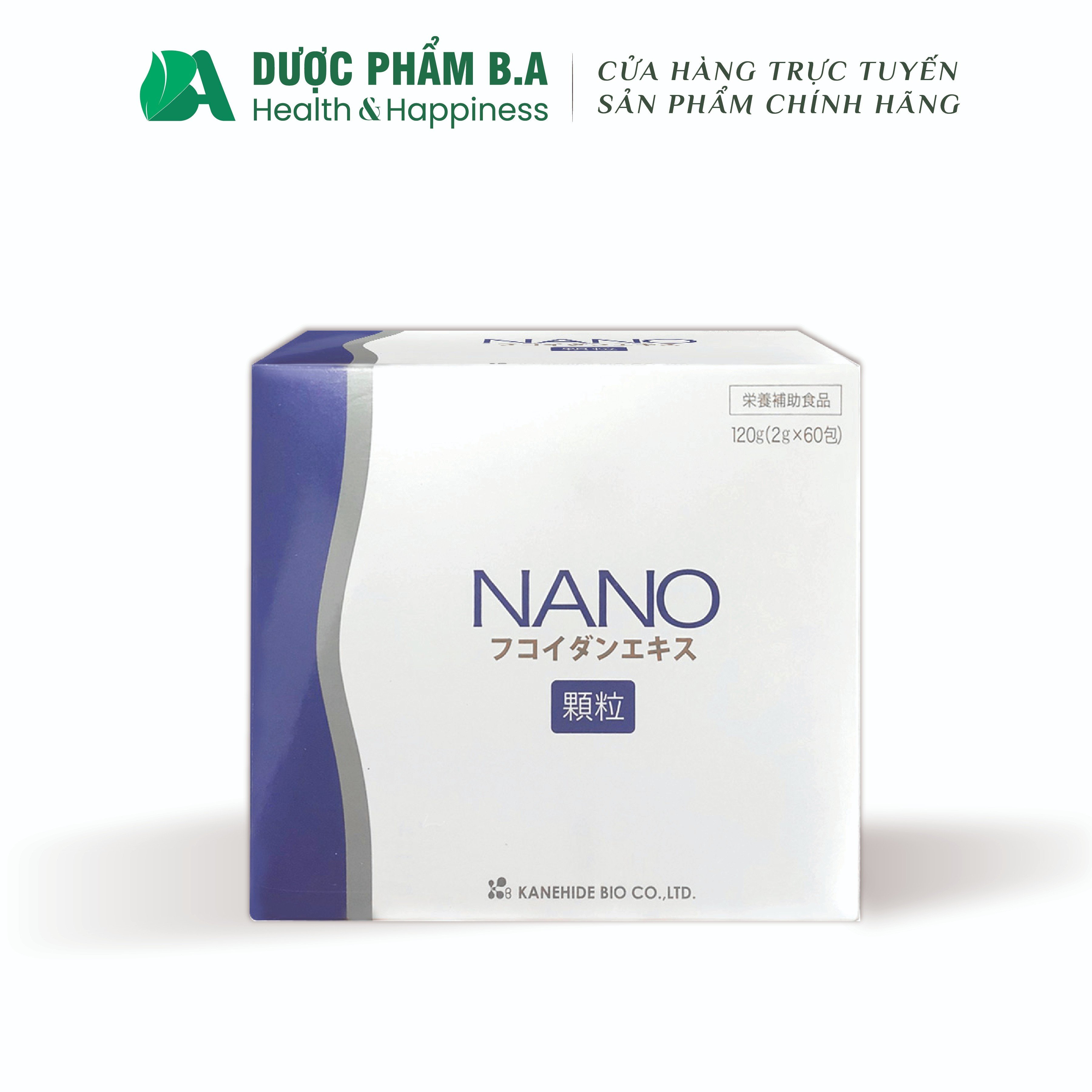 Nano Fucoidan Extract Dạng Bột Của Nhật Bản, Hộp 60 Gói