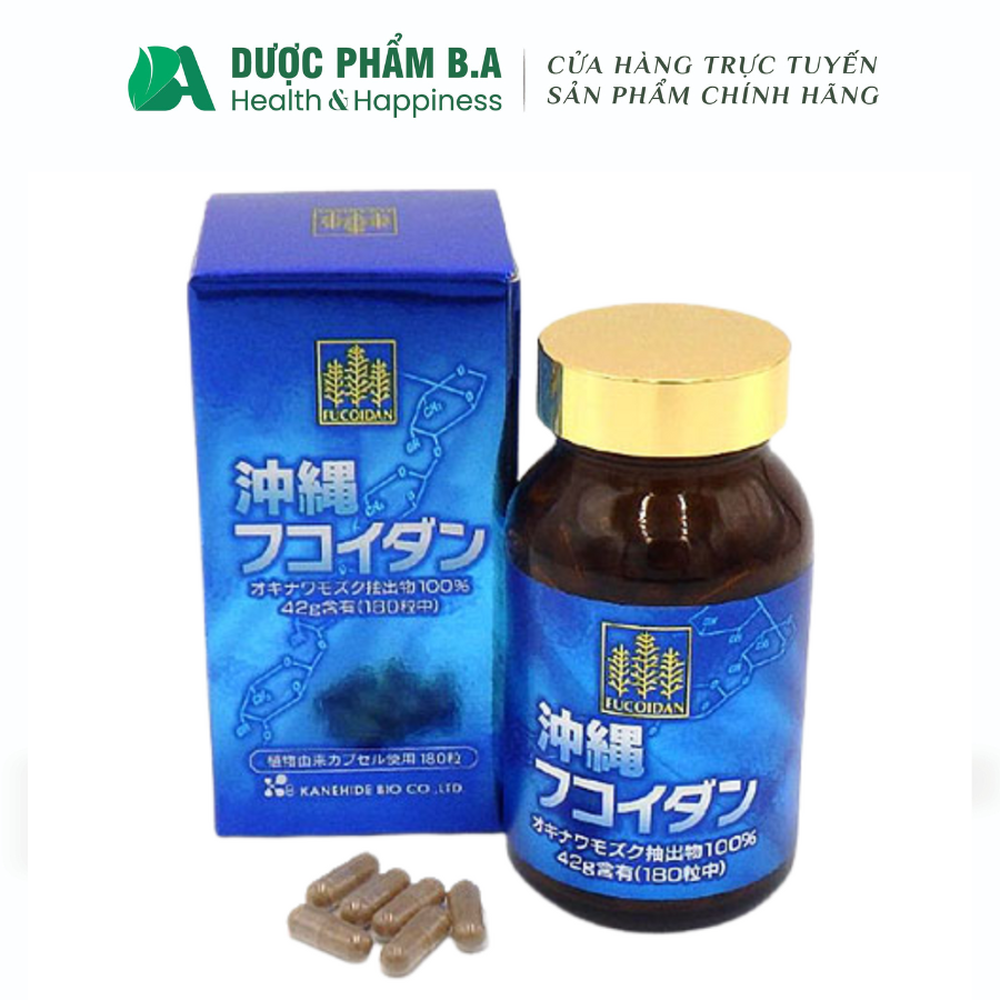 Viên Uống Fucoidan Okinawa Xanh Lọ 180 Viên